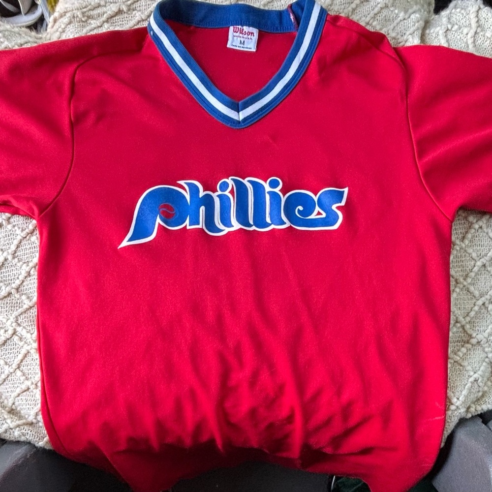 Wilson Red Phillies Women's Jersey
